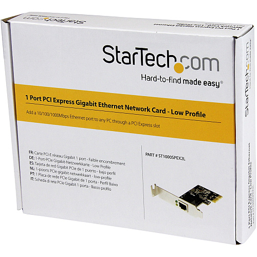 StarTech 1 Port Pcie Gigabit Nic Card Low Profile (ST1000SPEX2L)