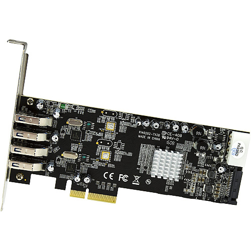 StarTech 4 Port Pcie Usb 3.0 Card W/ 2 Channels (PEXUSB3S42V)