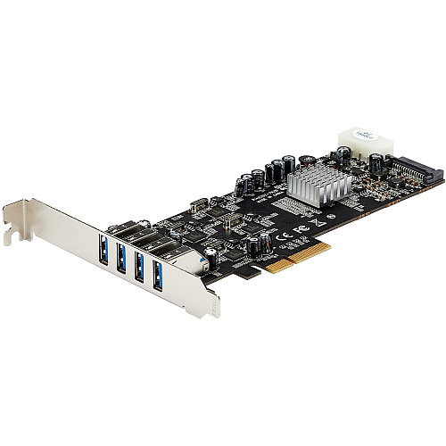 StarTech 4 Port Pcie Usb 3.0 Card W/ 4 Channels (PEXUSB3S44V)
