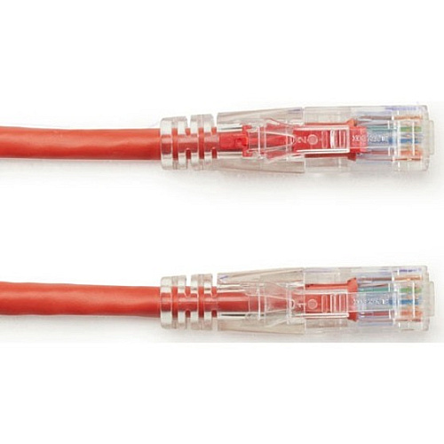 Black Box Cat6 550-mhz Locking Snagless Stranded Ethernet Patch Cable - Unshielded (utp), Cm Pvc (rj45 M/m), Red, 15-ft. (4.6-m) (C6PC70RD15)