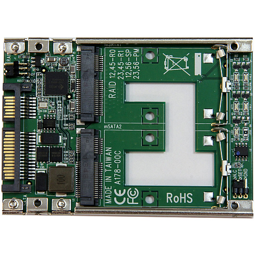 StarTech Dual Msata Ssd To 2.5 Sata Raid Adapter (25SAT22MSAT)