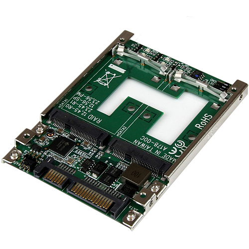 StarTech Dual Msata Ssd To 2.5 Sata Raid Adapter (25SAT22MSAT)