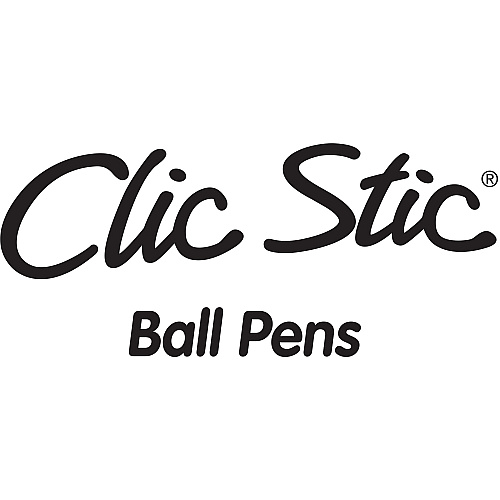 BIC Clic Stic Fashion Retractable Ball Point Pen, Black, 24 Pack 1 mm Pen Point - Retractable - Black Ink - 24 / Box (CSM241BLK)