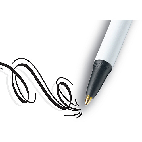 BIC Clic Stic Fashion Retractable Ball Point Pen, Black, 24 Pack 1 mm Pen Point - Retractable - Black Ink - 24 / Box (CSM241BLK)