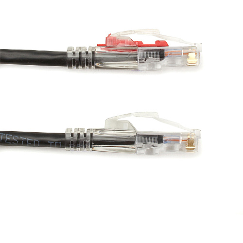 Black Box Cat5e 350-mhz Locking Snagless Stranded Ethernet Patch Cable-unshielded(utp), Cm Pvc (rj45 M/m), Black, 50-ft.(15.2-m) (C5EPC70BK50)