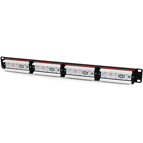 StarTech 24 Port 1u Rackmount Cat6 Patch Panel (C6PANEL24)