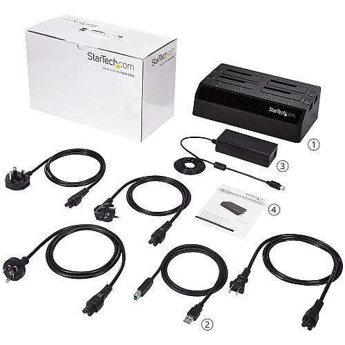 StarTech 4-bay Hard Drive Docking Station, Sata (SDOCK4U33)