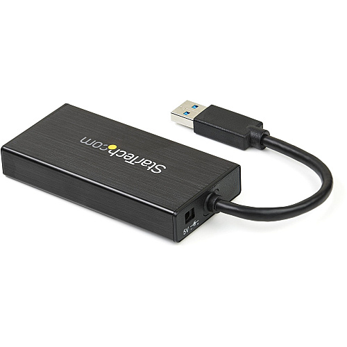 StarTech Portable Usb 3.0 Hub W/ Gigabit Ethernet (ST3300GU3B)