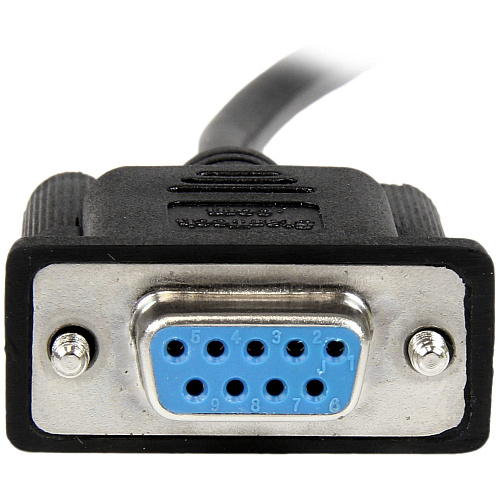 StarTech 2m Black Db9 Rs232 Null Modem Cable F/f (SCNM9FF2MBK)