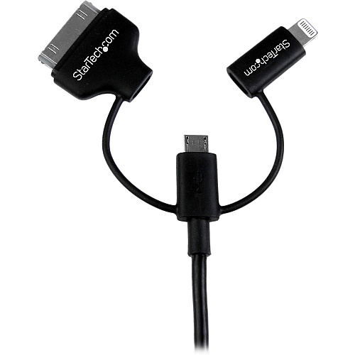 StarTech 1m Lightning/dock/micro Usb To Usb Cable (LTADUB1MB)