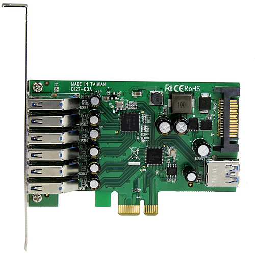 StarTech 7 Pt Pci Express Usb 3.0 Card - Std & Lp (PEXUSB3S7)