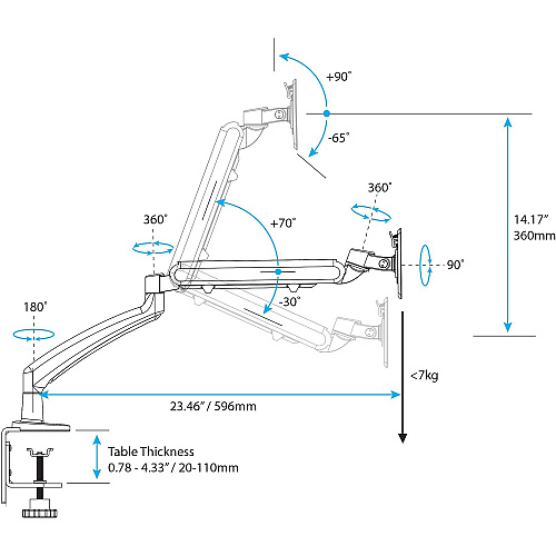 StarTech Monitor Arm - Single - Deskmount (ARMSLIM)