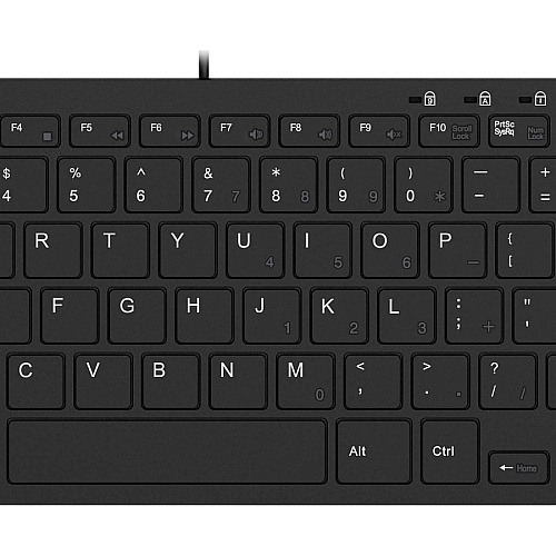 Adesso Slimtouch Mini Usb Keyboard W/ 2 Usb Hub (AKB510HB)