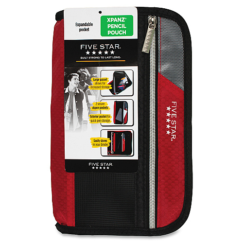 Acco Five Star Xpanz Carrying Case (Pouch) Pencil, Pen, Supplies - Assorted Puncture Resistant - 1 Each (50206)
