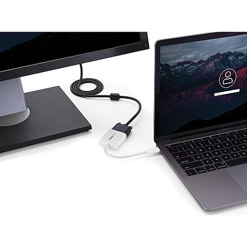 StarTech Usb-c To Vga Adapter - White (CDP2VGAW)