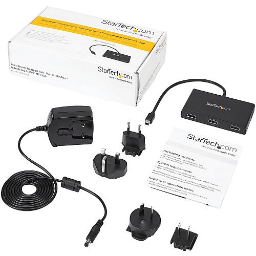 StarTech Mdp To 3x Hdmi Multi Monitor Adapter/mst (MSTMDP123HD)