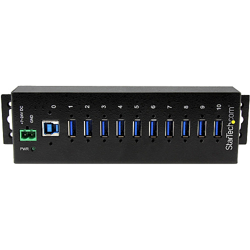 StarTech 10 Port Industrial Usb 3.0 Hub - Metal (ST1030USBM)