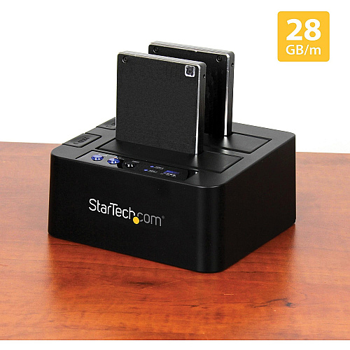 StarTech Hard Drive Duplicator Dock, Disk Cloner (SDOCK2U313R)