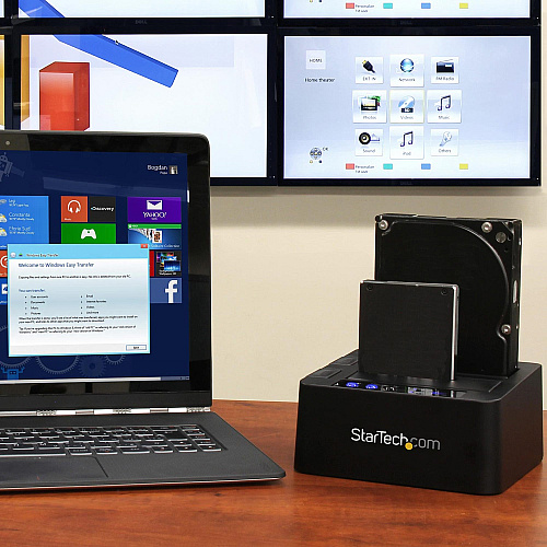 StarTech Hard Drive Duplicator Dock, Disk Cloner (SDOCK2U313R)