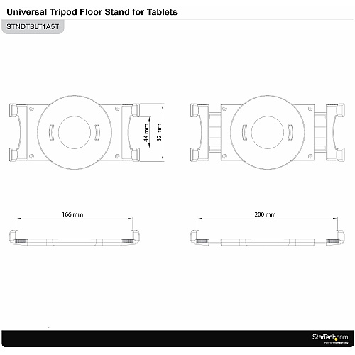 StarTech Stand - Adjustable Tablet Tripod (STNDTBLT1A5T)