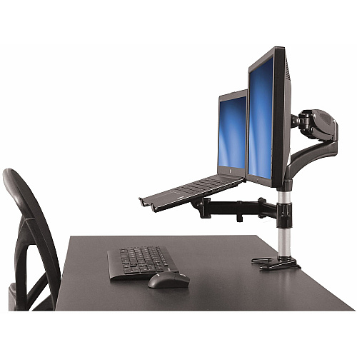 StarTech Monitor Arm - Single, Laptop Stand, Desk (ARMUNONB)