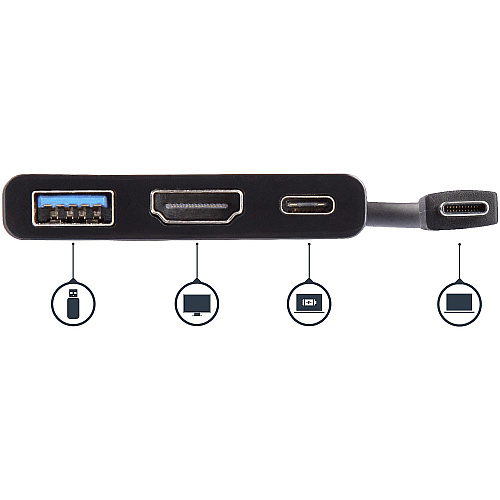 StarTech Multiport Adapter - Usb C Hdmi - 60w Pd (CDP2HDUACP)
