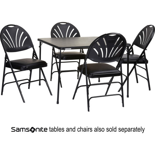 Samsonite XL Fanback Steel and Vinyl Folding Chair (516591050
