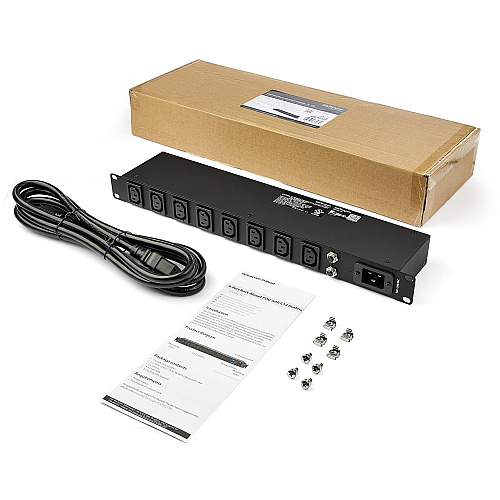 StarTech 1u 8 Port Rack Mount Pdu C13 Socket 16a (PDU08C13H)
