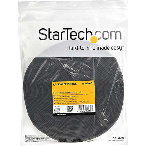 StarTech Cable Ties Hook-and-loop 50ft. Roll (HKLP50)