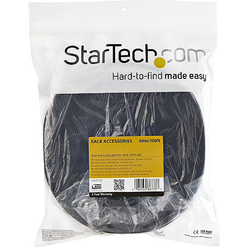 StarTech Cable Ties Hook-and-loop 100ft. Roll (HKLP100)