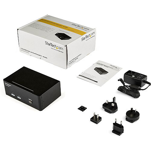 StarTech Kvm Displayport Dual Monitor 2 Port 4k (SV231DPDDUA2)