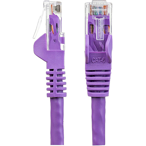 StarTech 6ft Cat6 Ethernet Cable Purple 100w Poe (N6PATCH6PL)