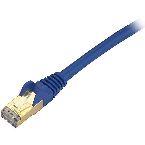 StarTech 9 Ft Cat6a Ethernet Cable - Stp Blue (C6ASPAT9BL)