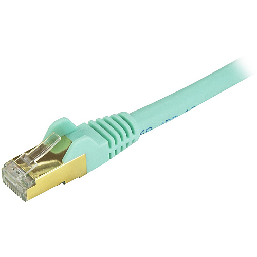 StarTech 5 Ft Cat6a Ethernet Cable - Stp Aqua (C6ASPAT5AQ)