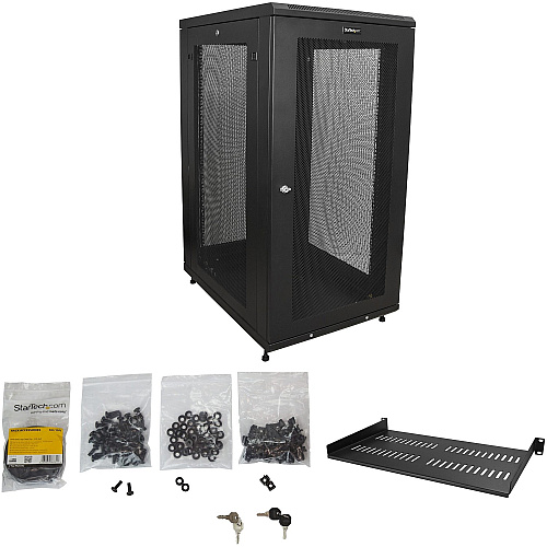 StarTech 24u Server Rack Cabinet 2-30in W/casters (RK2433BKM)