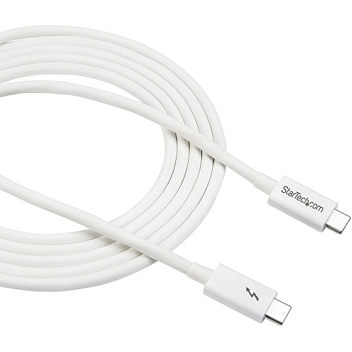 StarTech Thunderbolt 3 Cable 2m 20gbps White (TBLT3MM2MW)