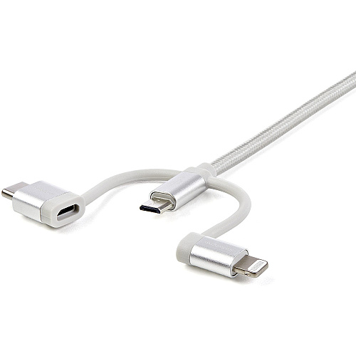 StarTech Cable Usb - Micro-usb Usb-c Lightning 1m (LTCUB1MGR)