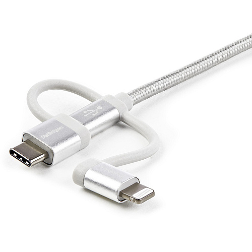 StarTech Cable Usb - Micro-usb Usb-c Lightning 1m (LTCUB1MGR)