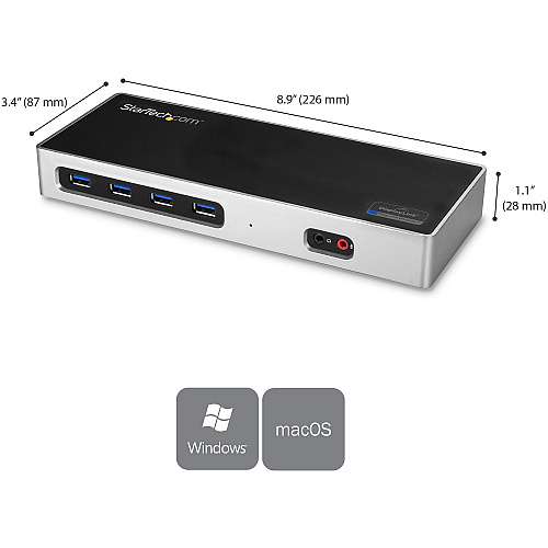 StarTech Hybrid Usb-a Usb-c Dock Dual 4k Hdmi/dp (DK30A2DH)
