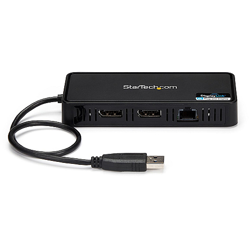 StarTech Usb 3.0 Mini Dock - Dual 4k 60hz Dp/gbe (USBA2DPGB)