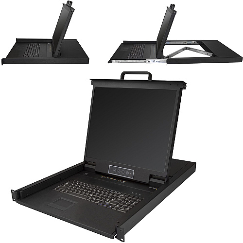 StarTech 8 Port Rackmount Kvm Console W/19in Lcd (RKCONS1908K)