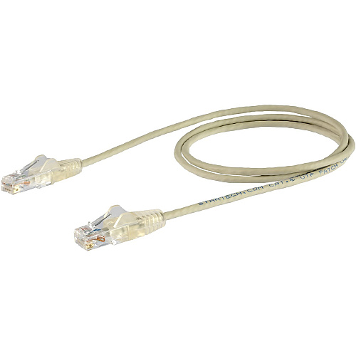 StarTech Cable - Gray Slim Cat6 Patch Cord 3 Ft (N6PAT3GRS)