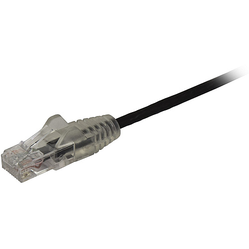 StarTech Cable - Black Slim Cat6 Patch Cord 6 In (N6PAT6INBKS)