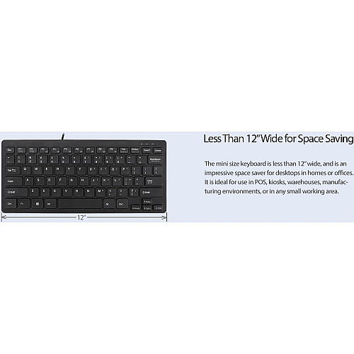 Adesso Slimtouch Mini Usb Keyboard (AKB111UB)