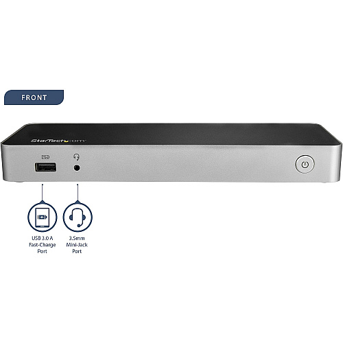 StarTech Usb C Dock Dual Monitor Hdmi/dp 60w Pd (DK30CHDDPPD)