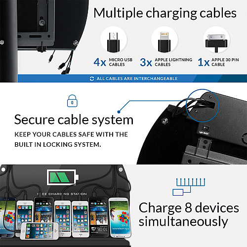 ChargeTech Wall/table Charging Station (CT300061)
