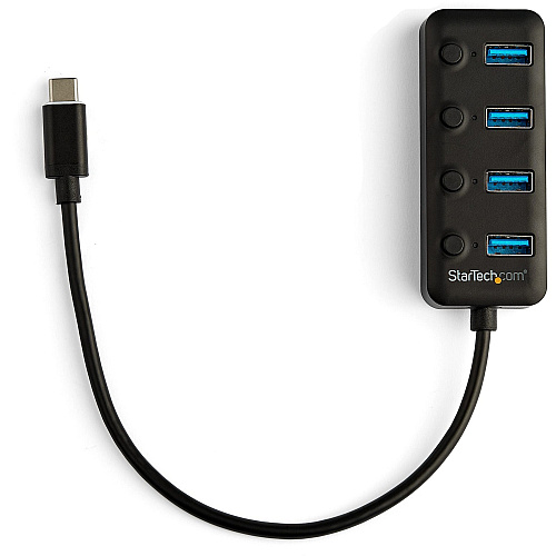 StarTech 4 Port Usb C Hub - Usb-a Port Switches (HB30C4AIB)