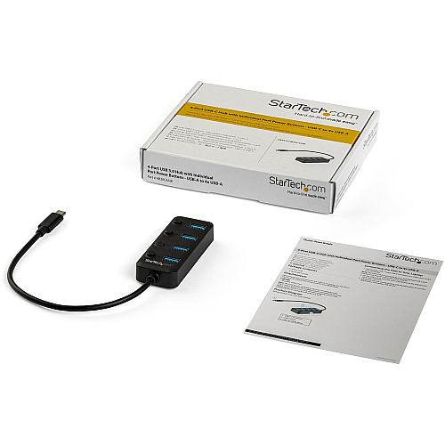 StarTech 4 Port Usb C Hub - Usb-a Port Switches (HB30C4AIB)
