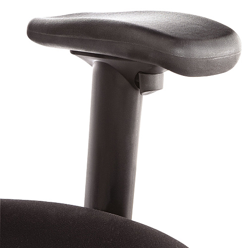 Alera Elusion Series Mesh Mid-Back Multifunction Chair, Prem Fabric, Supports Up to 275 lb, 17.7" to 21.4" Seat Height, Black (ALEEL42ME10B)
