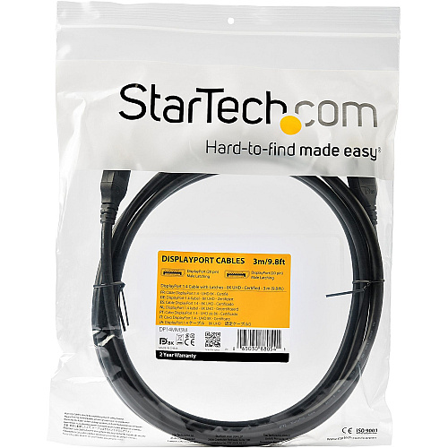 StarTech 10ft Certified 8k Displayport 1.4 Cable (DP14MM3M)